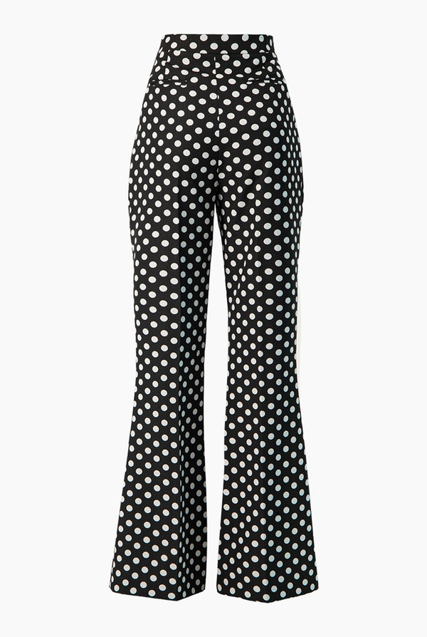 Pantalon campana de lunares