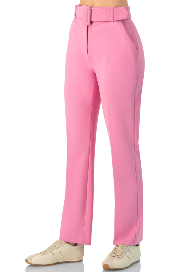 Pantalon sastreado con cinturon