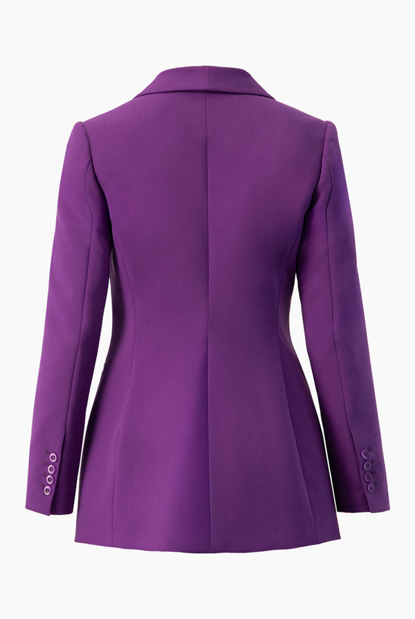 Saco cruzado morado