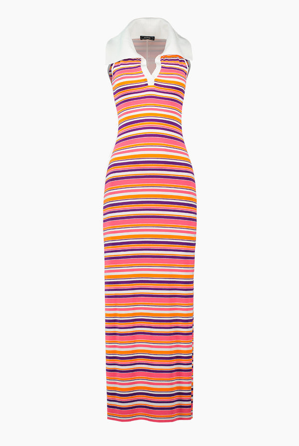 Vestido Maxi Sin Mangas Estampado