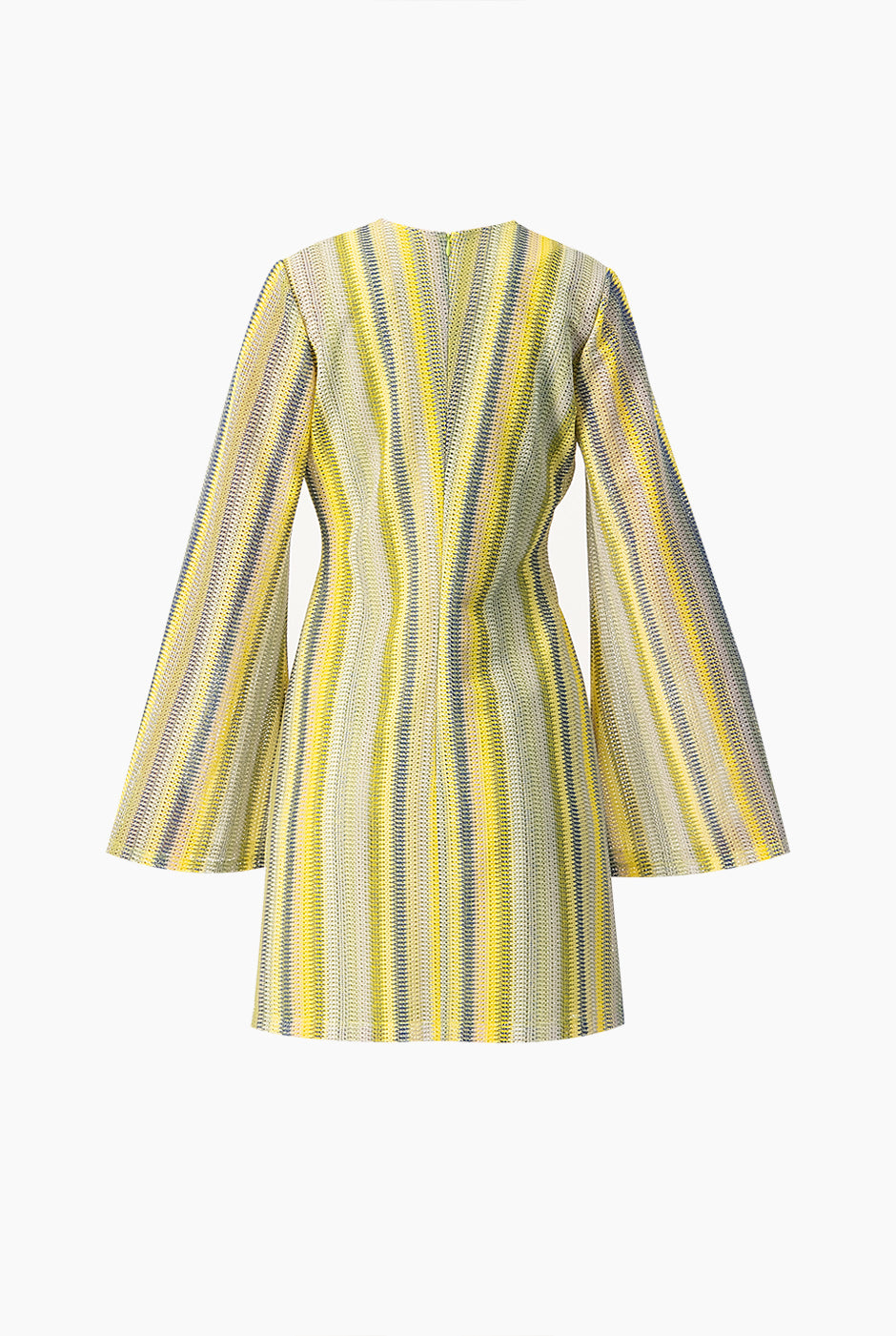 Vestido corto tejido y escote V