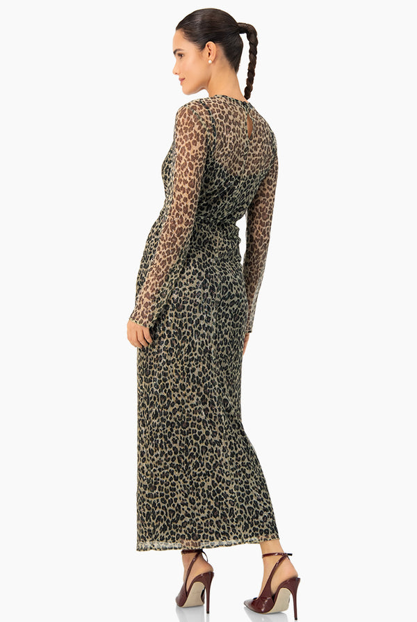 Vestido Largo Animal Print