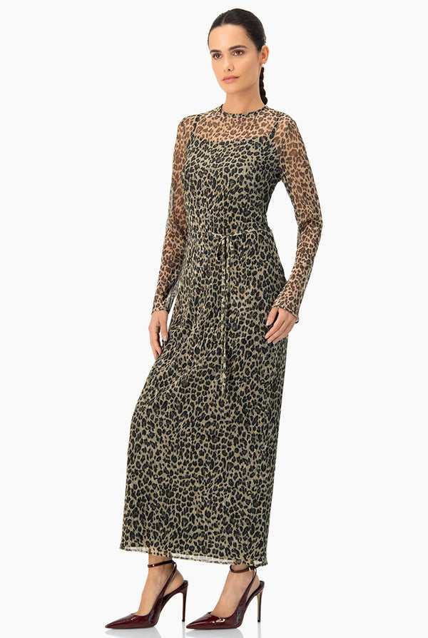 Vestido Largo Animal Print Ivonne