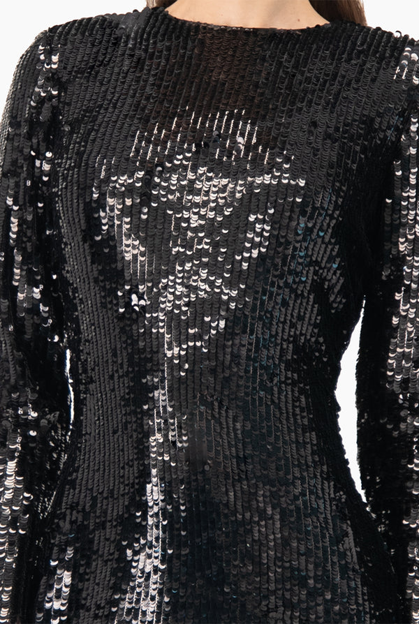 Vestido Lentejuelas Negro