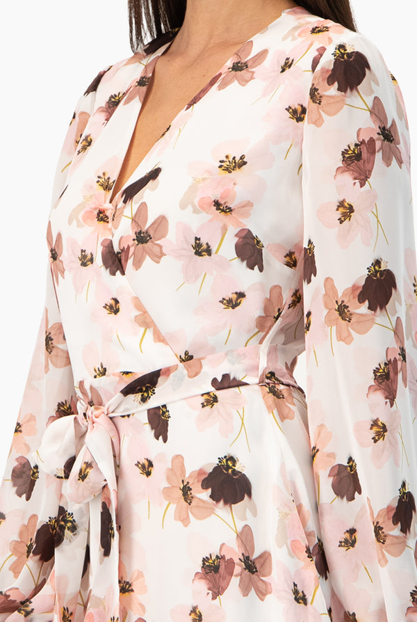 Vestido corto estampado floral