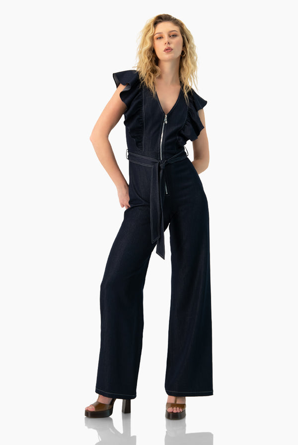 Jumpsuit de escote V