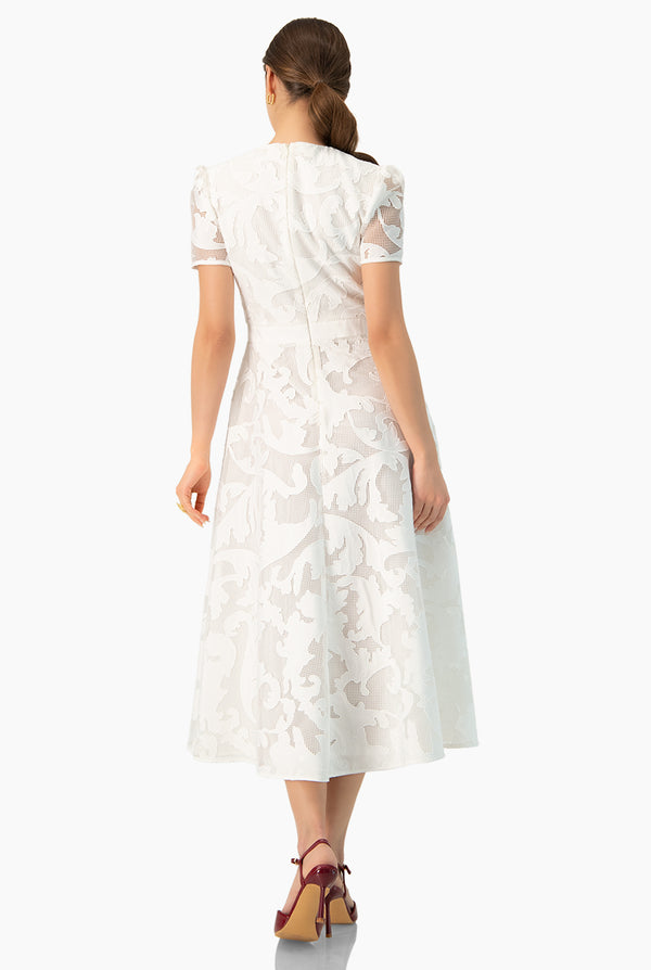Vestido linea A blanco