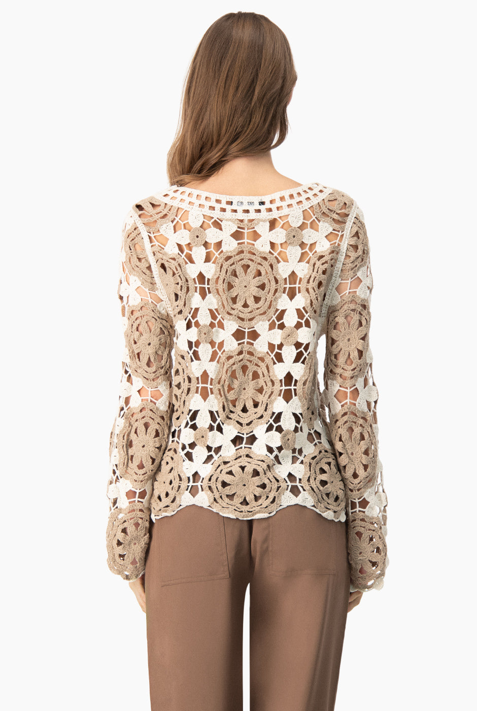 Suéter Crochet Calado