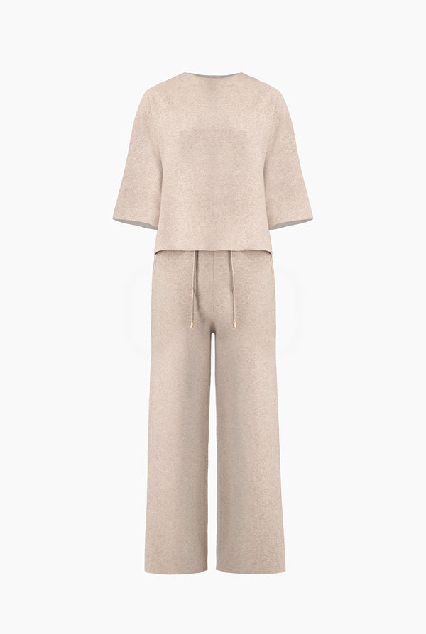 Set Suéter con Perlas y Pantalón