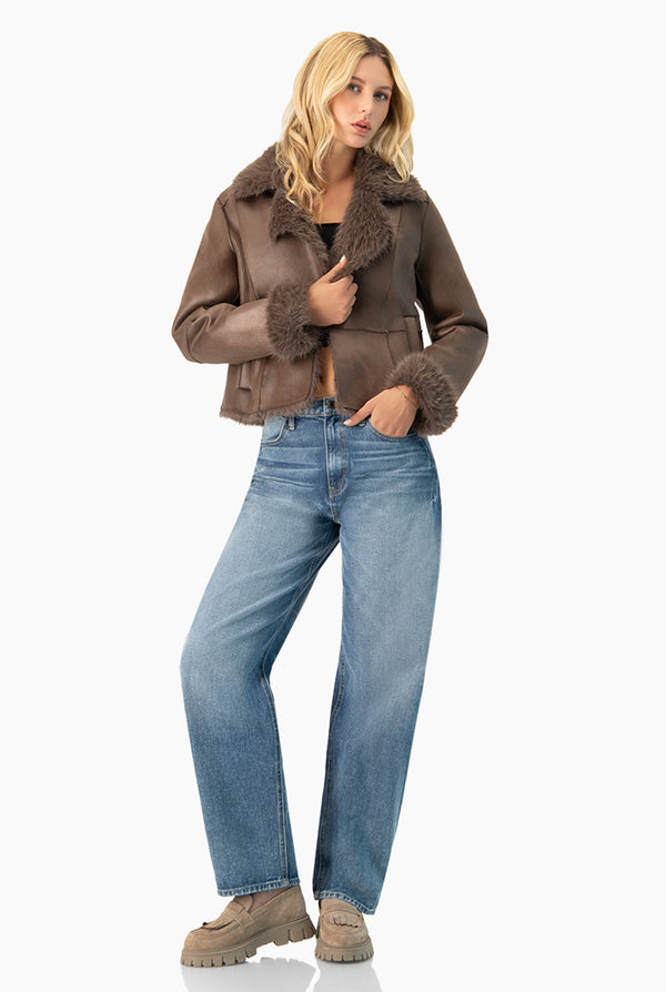Suede Brown Coat