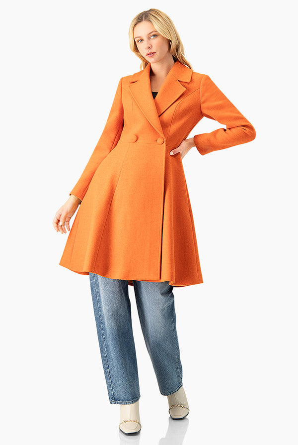 Abrigo Cruzado Naranja