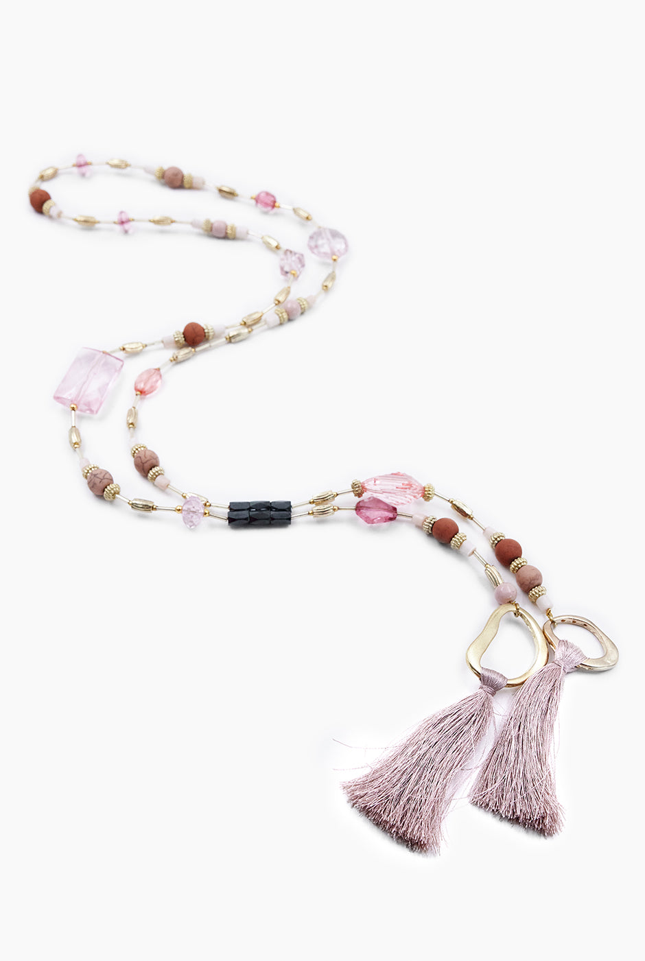 Collar Abierto Borlas