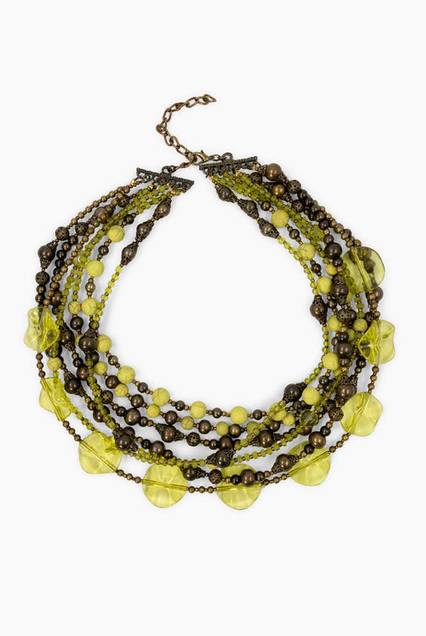 Collar Cascada Twist Verde
