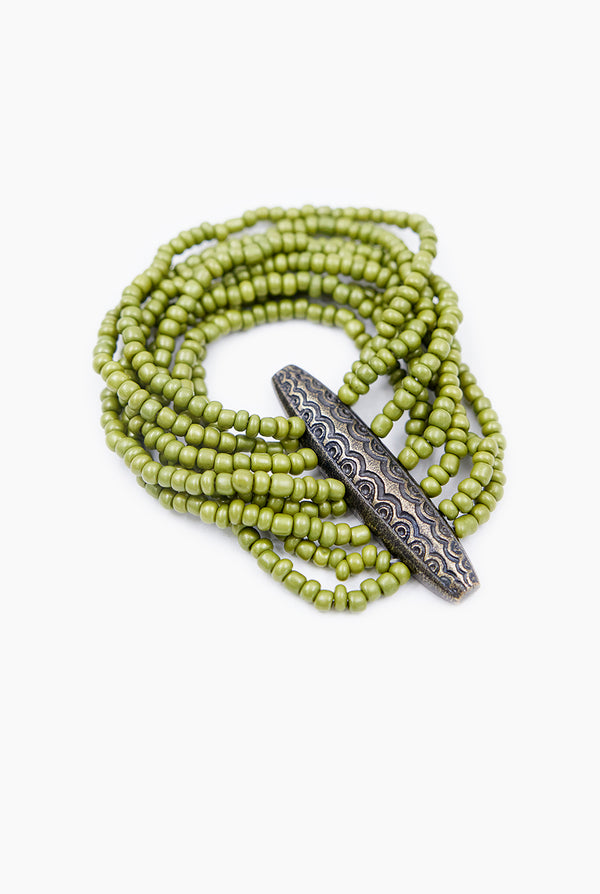 Pulsera Satín Green