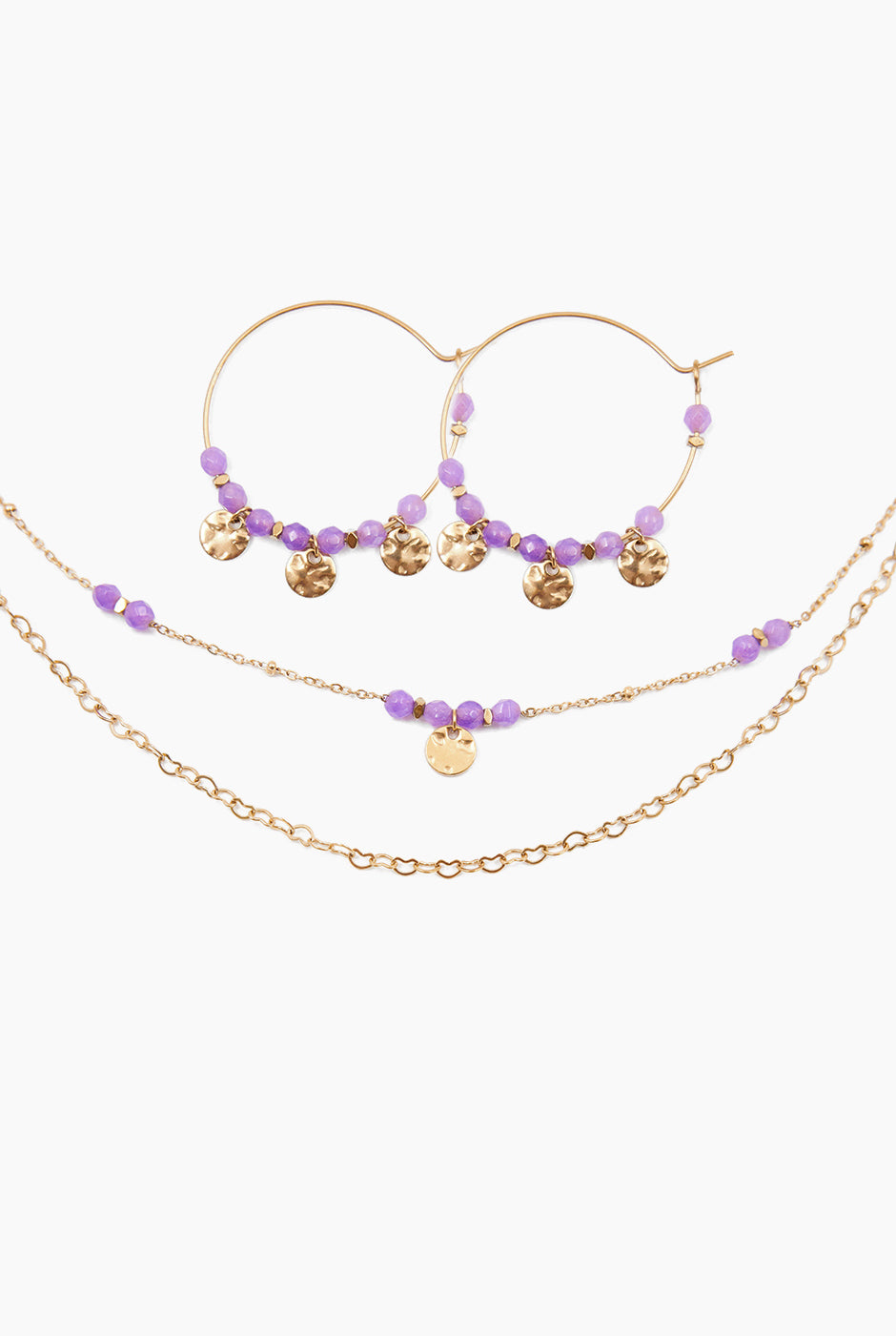Set 3pcs Round Beads